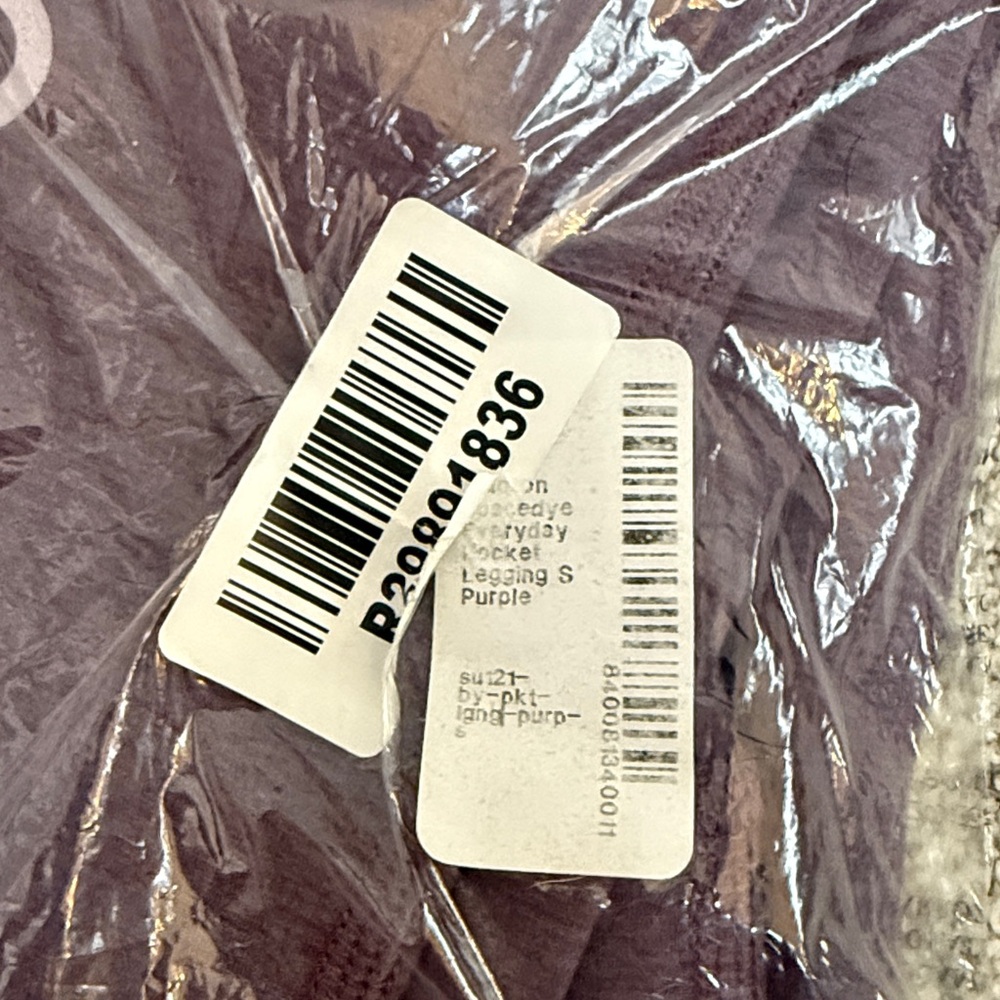 NEW Peloton x Beyond Yoga Spacedye Pocket Leggings purple - Picture 5 of 6